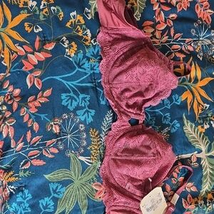 Calvin Klein Floral Print Fabric in Pink and Blue